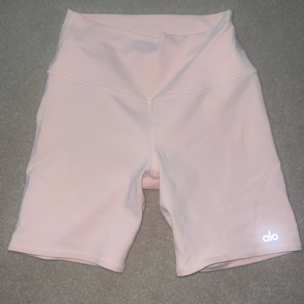 Alo Airbrush High-Waist Biker Yoga Shorts